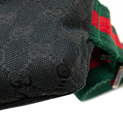 Gucci Ophidia, Black, Canvas, shoulder