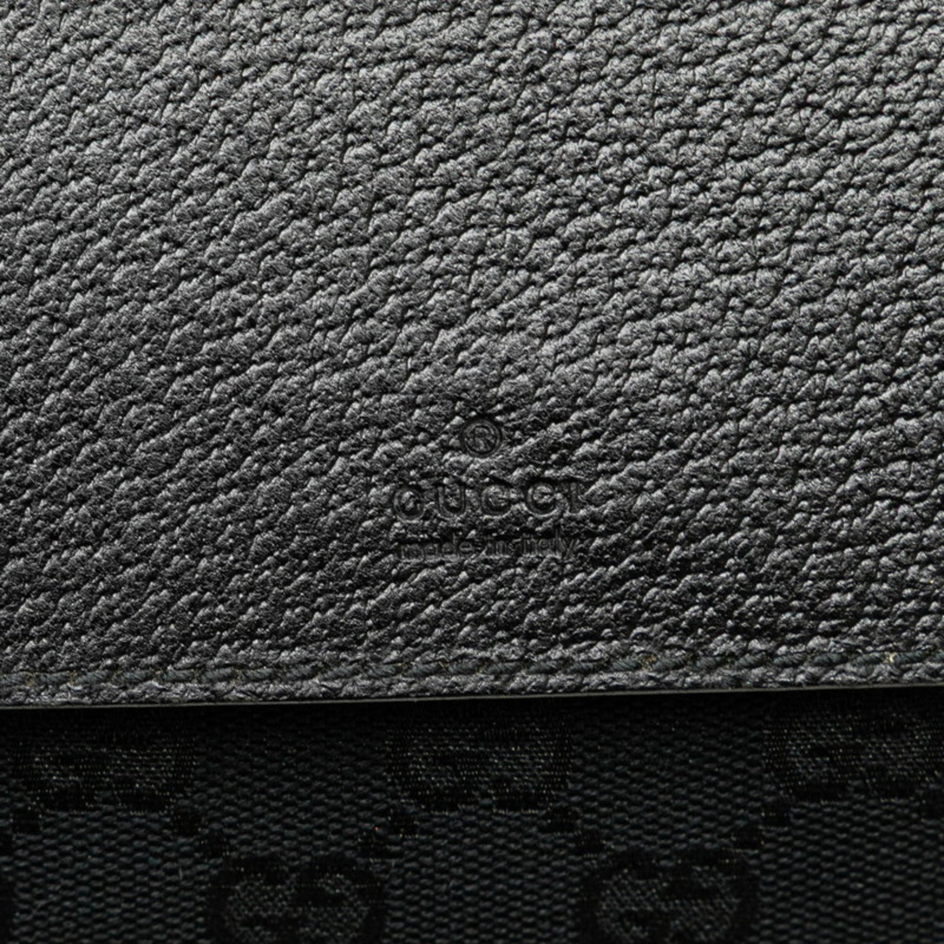 Gucci Ophidia, Black, Canvas, shoulder