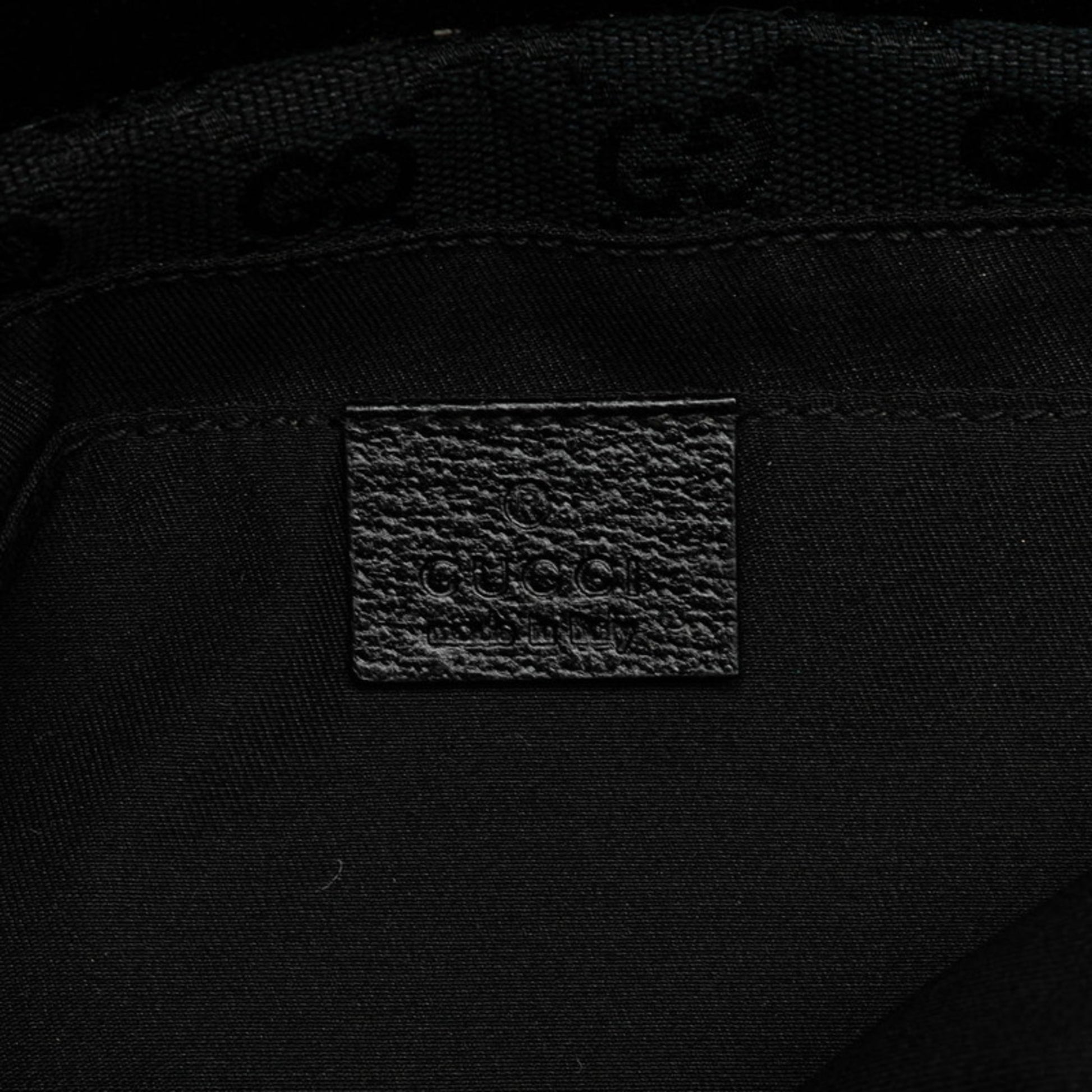 Gucci Ophidia, Black, Canvas, shoulder