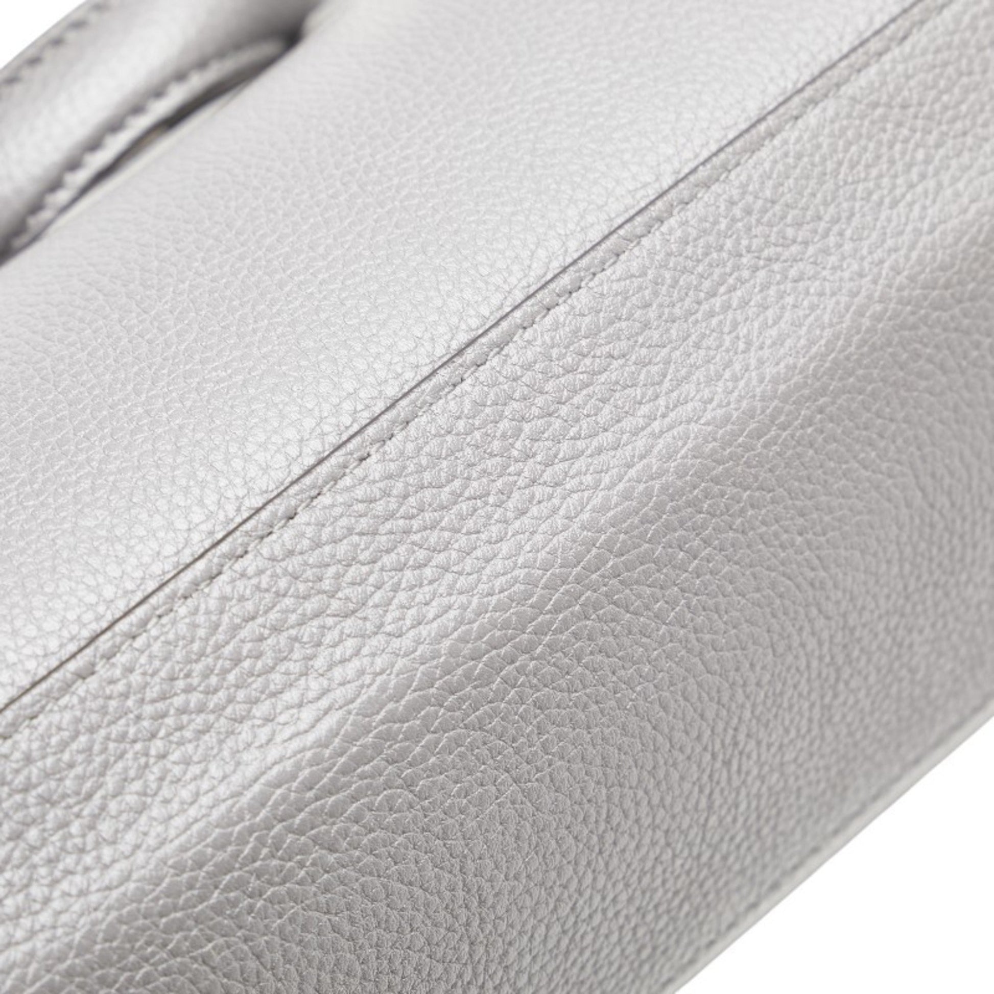 Gucci Zumi, Grey, Leather, handbag