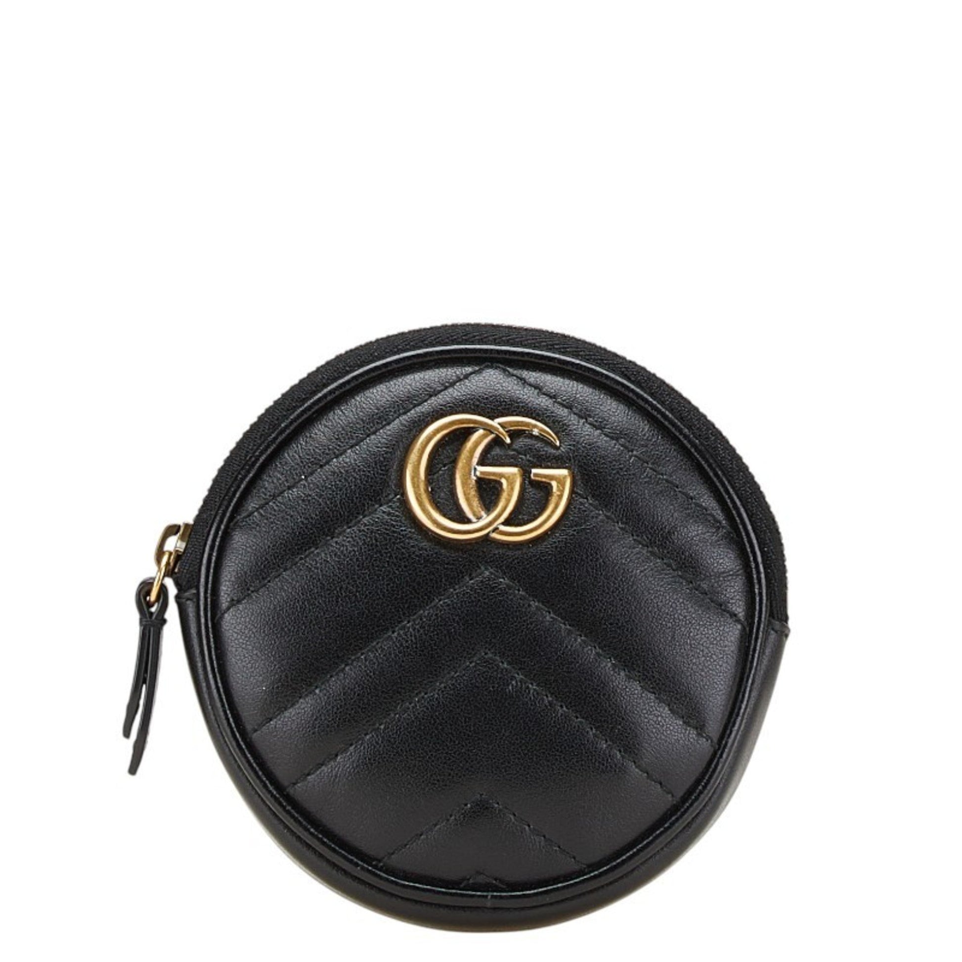 Gucci Marmont, Black, Leather, wallet