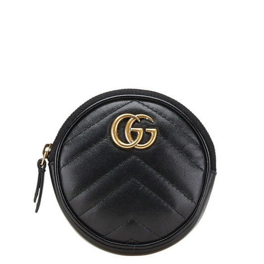 Gucci Marmont, Black, Leather, wallet