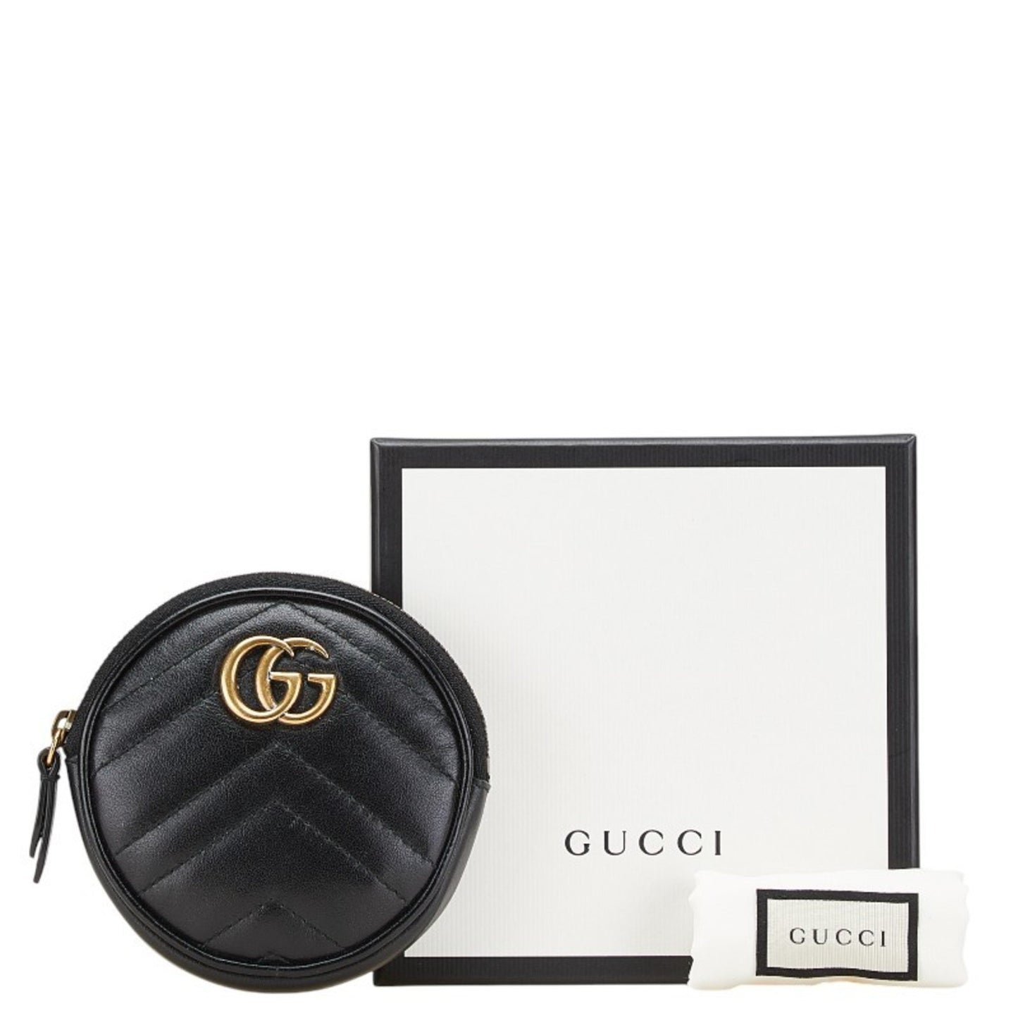 Gucci Marmont, Black, Leather, wallet
