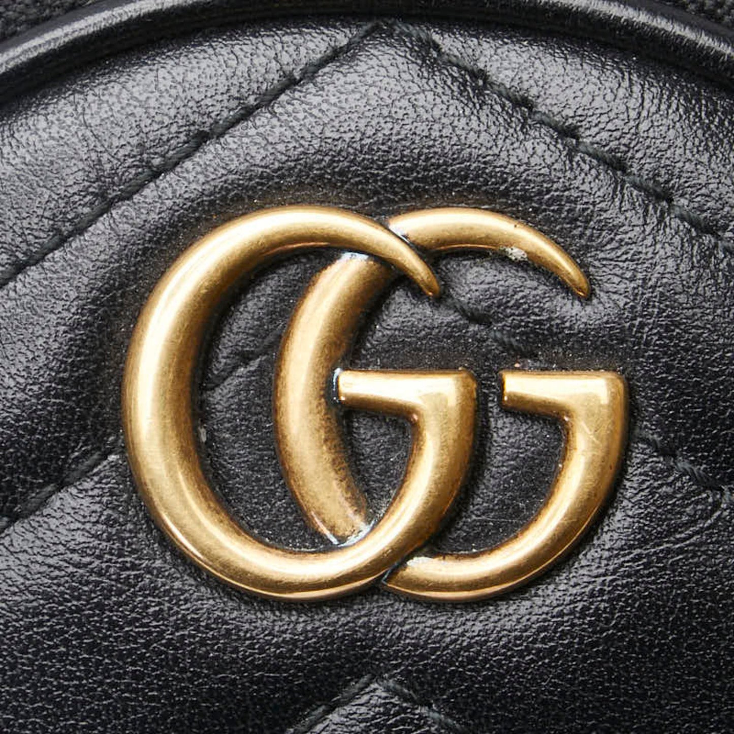 Gucci Marmont, Black, Leather, wallet