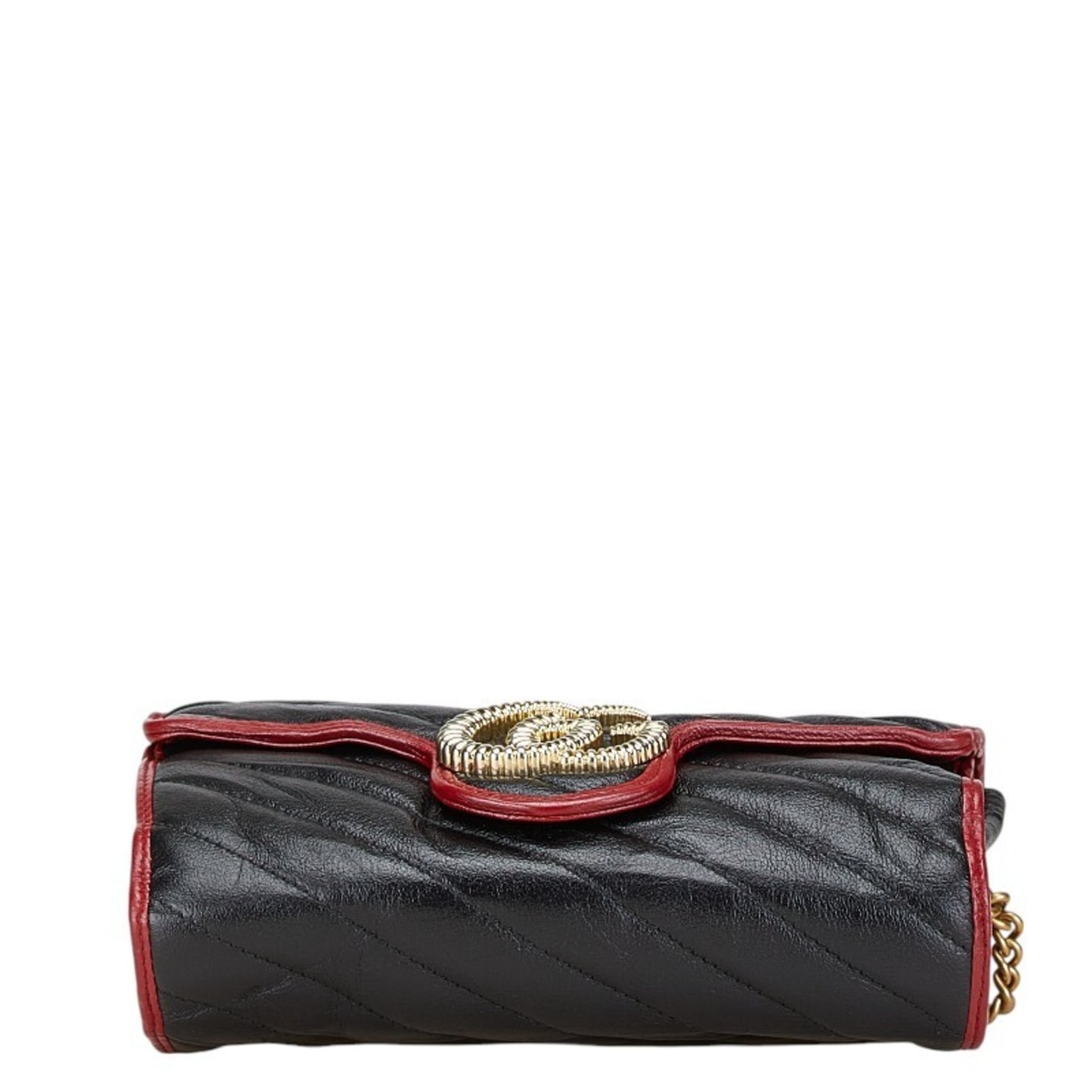 Gucci GG Marmont, Black, Leather, shoulder