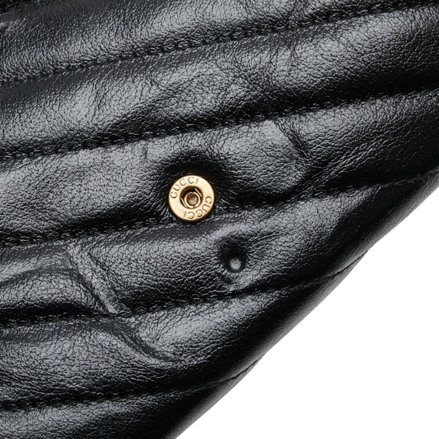 Gucci GG Marmont, Black, Leather, shoulder