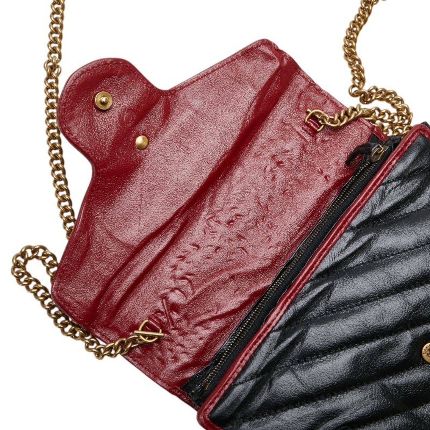 Gucci GG Marmont, Black, Leather, shoulder