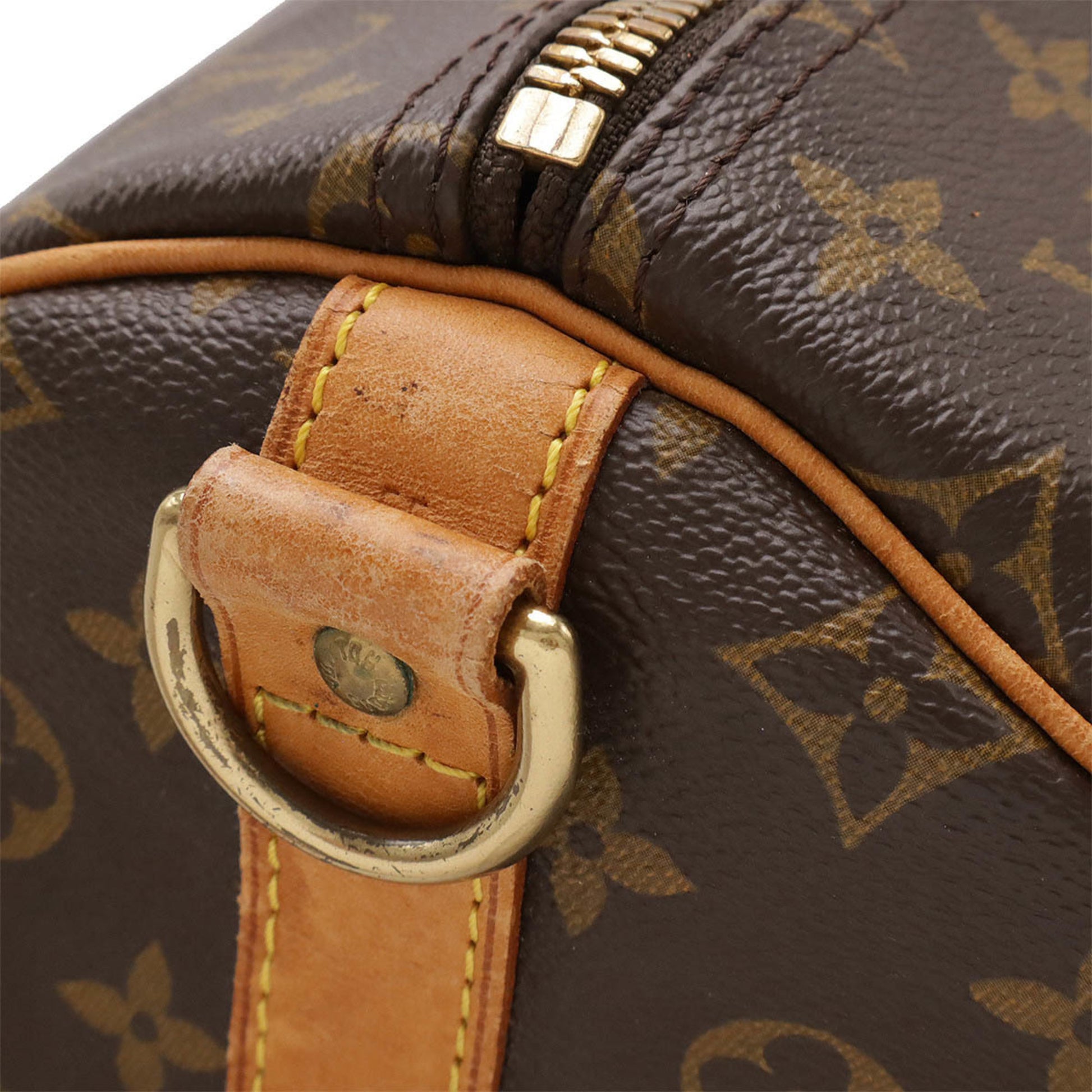 Louis Vuitton Keepall Bandoulière 55, Brown, Canvas, travel