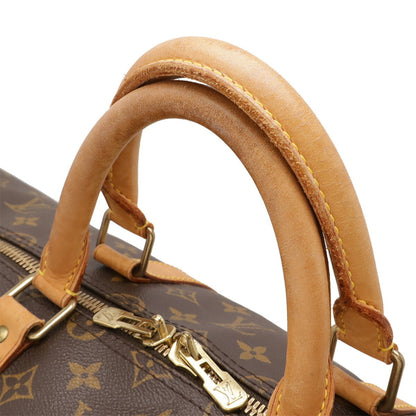Louis Vuitton Keepall Bandoulière 55, Brown, Canvas, travel