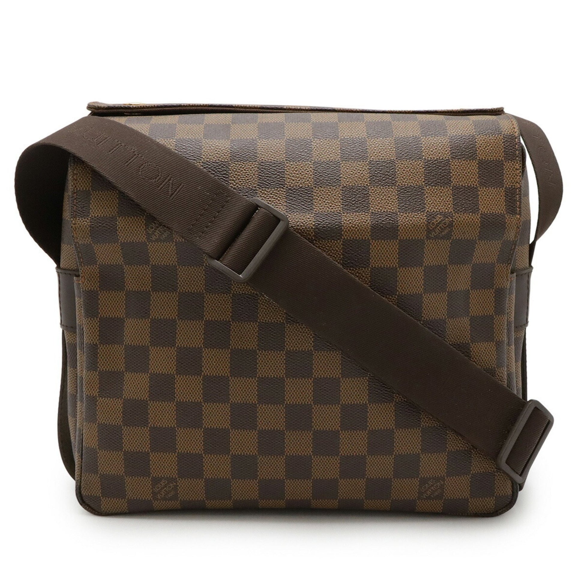 Louis Vuitton Naviglio, Brown, Canvas, shoulder