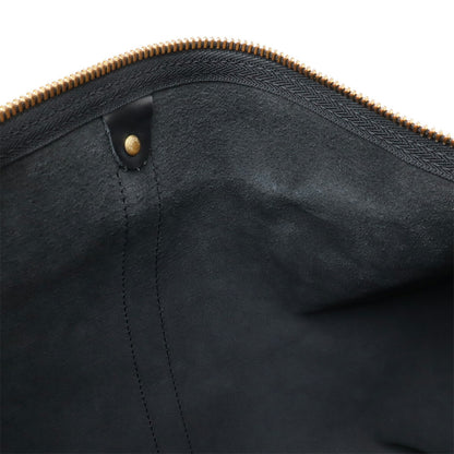 Louis Vuitton Keepall 60, Black, Leather, travel