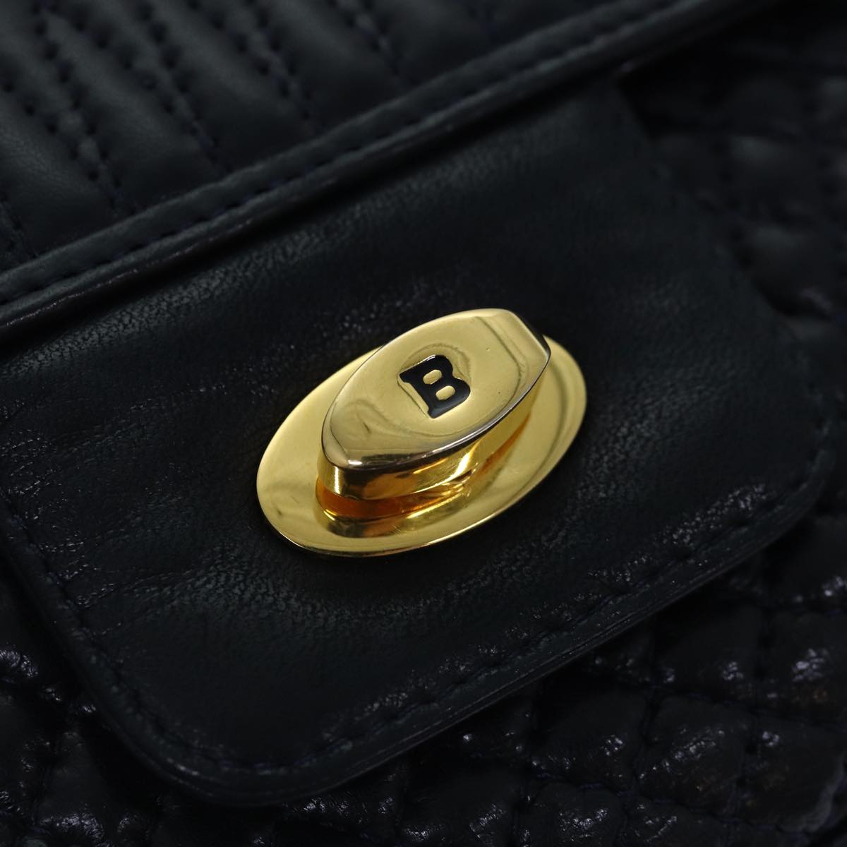 Bally --, Navy, Leather, shoulder