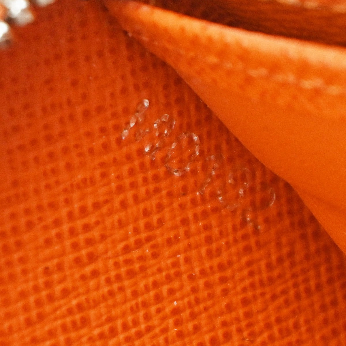 Louis Vuitton Zippy Epi Leather, Orange, Leather, Wallet