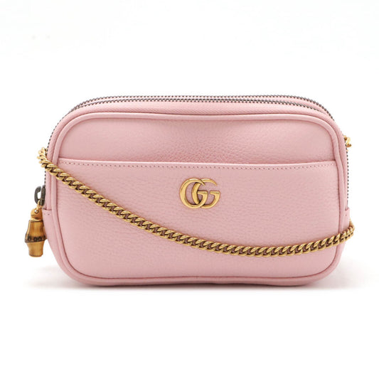 Gucci GG Marmont, Pink, Leather, shoulder