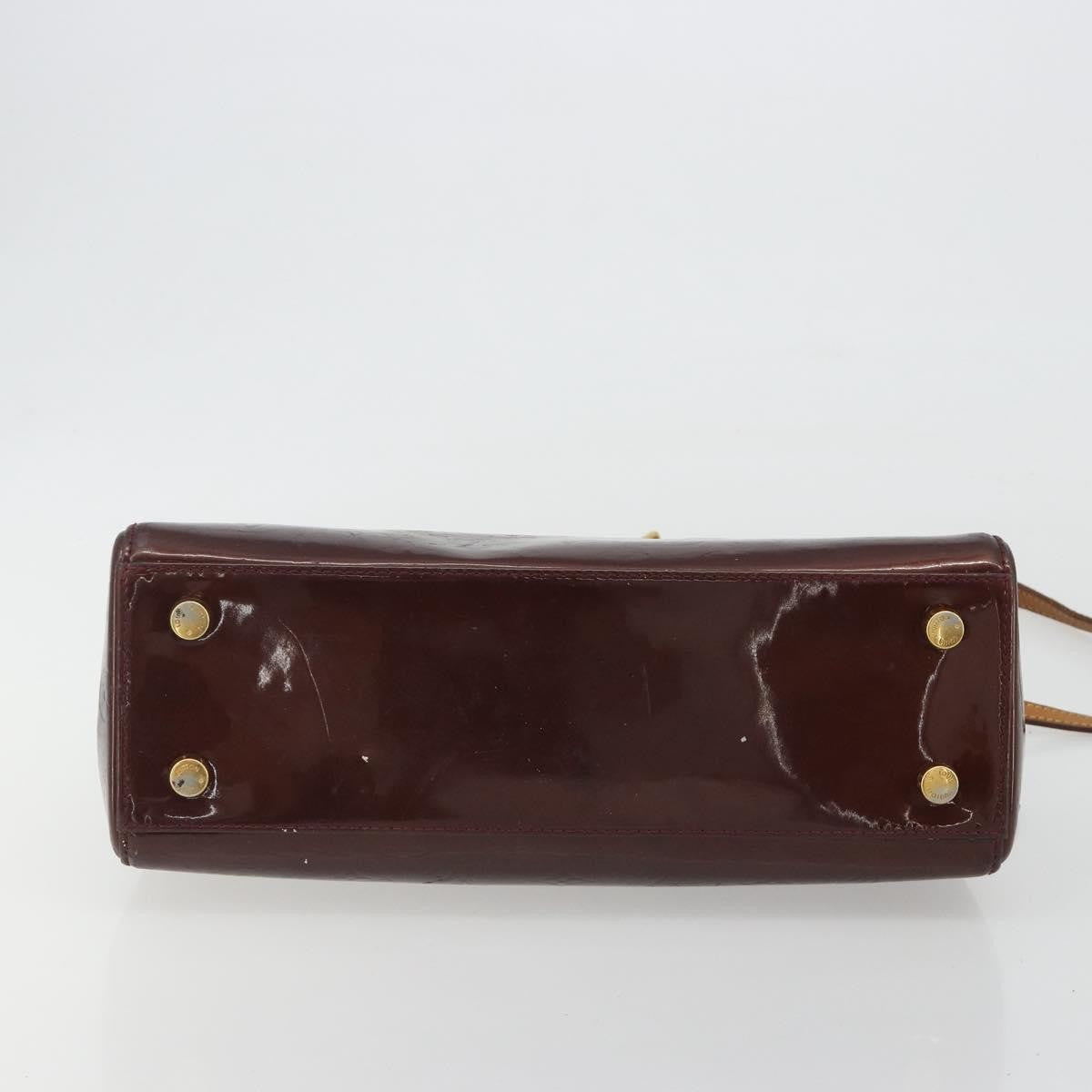 Louis Vuitton Brea Monogram Vernis, Burgundy, Patent Leather, Handbag