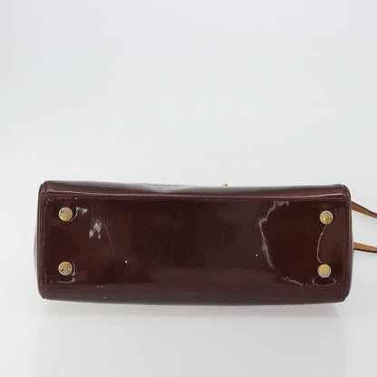 Louis Vuitton Brea Monogram Vernis, Burgundy, Patent Leather, Handbag