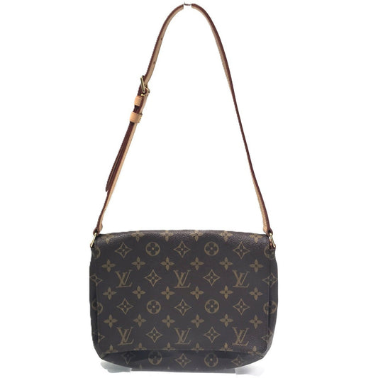 Louis Vuitton Musette Tango, Brown, Canvas, shoulder