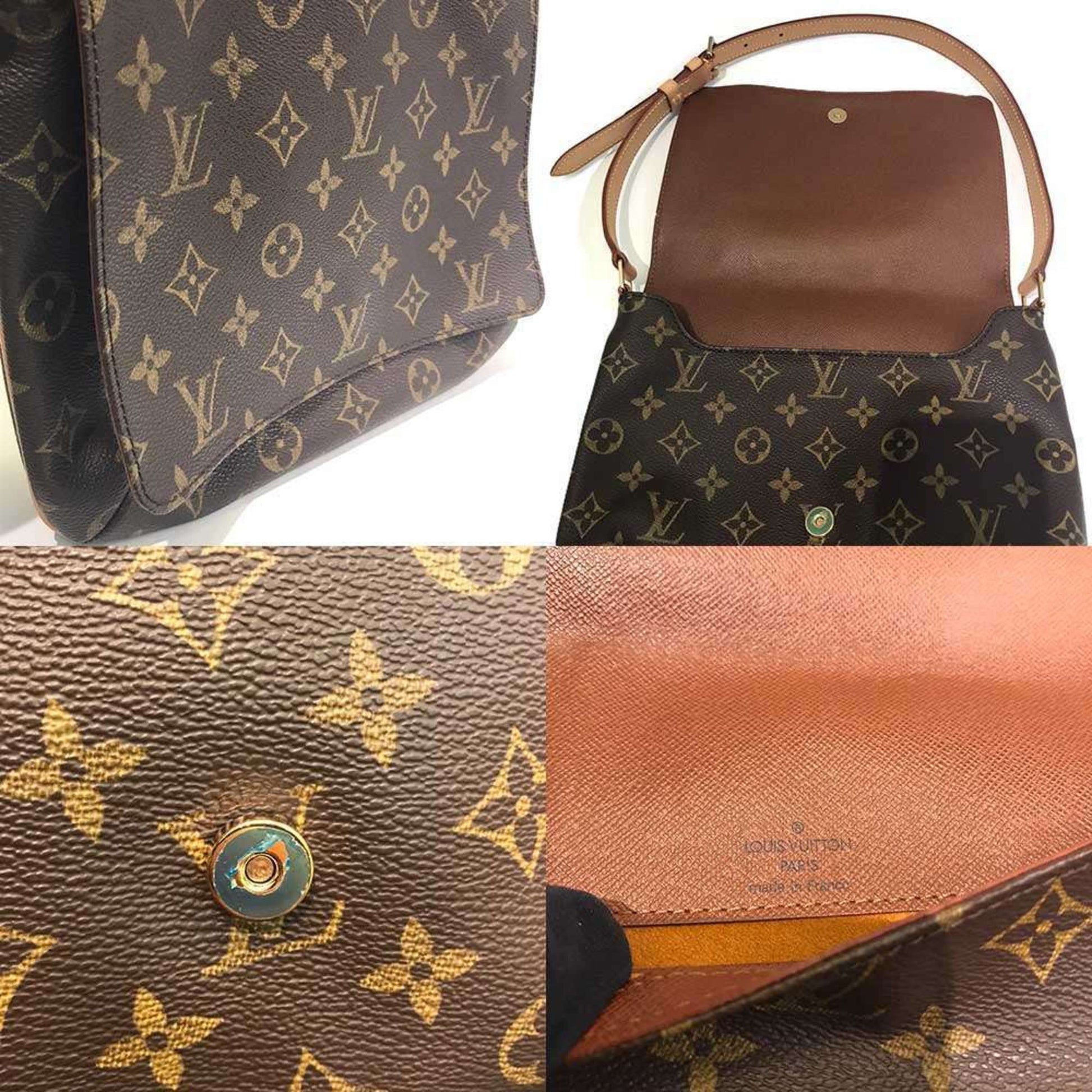Louis Vuitton Musette Tango, Brown, Canvas, shoulder