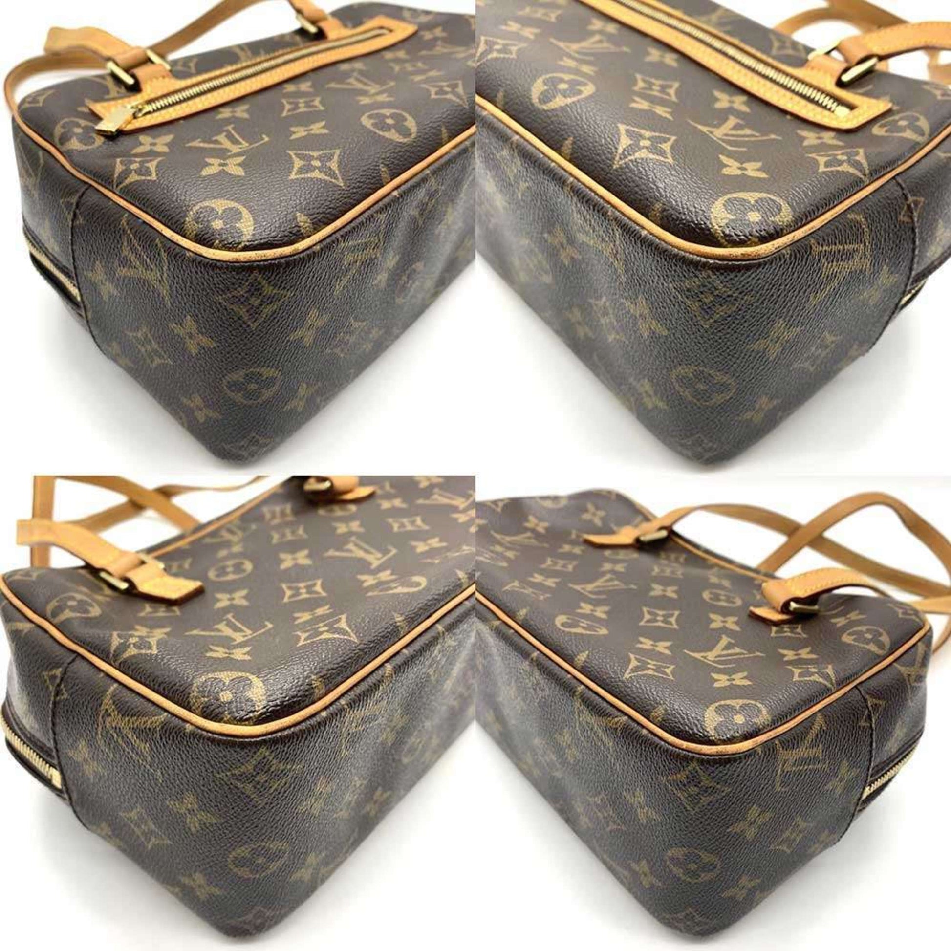 Louis Vuitton Cite, Brown, Canvas, shoulder