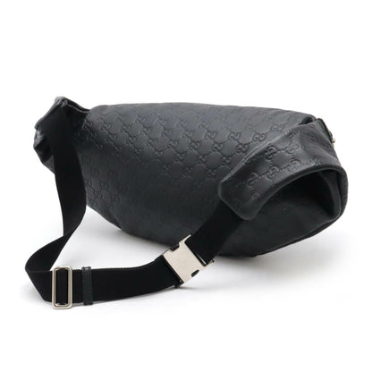 Gucci Guccissima, Black, Leather, shoulder
