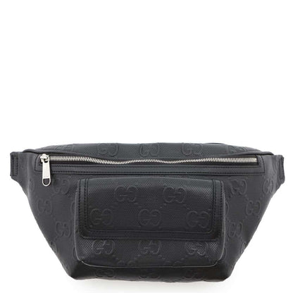Gucci GG embossé, Black, Leather, shoulder