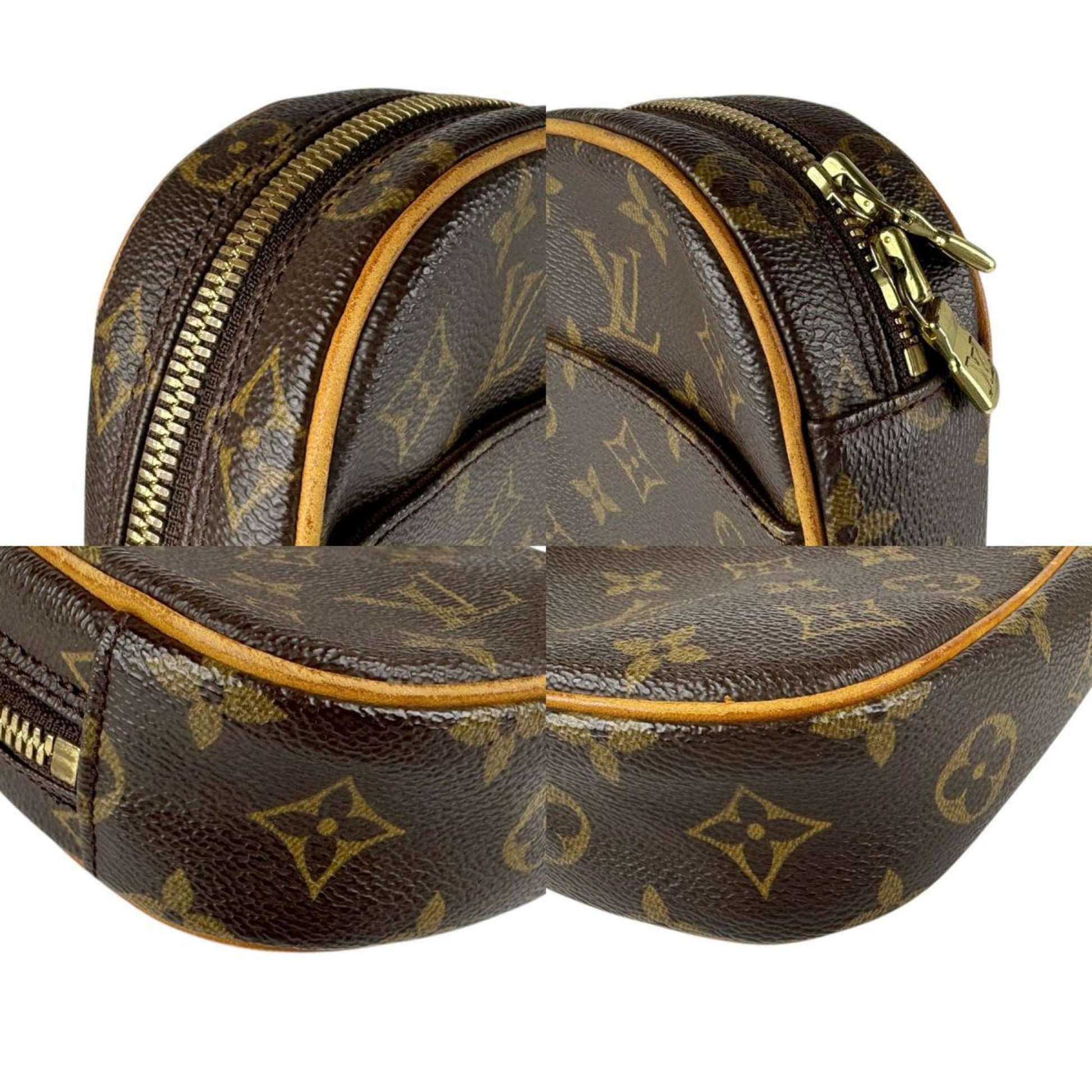 Louis Vuitton Pochette gange, Brown, Canvas, clutch