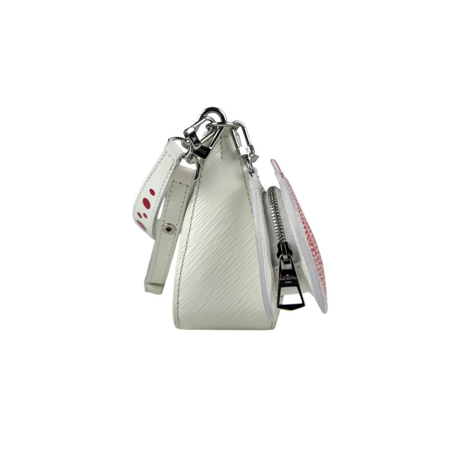 Louis Vuitton Marellini, White, Leather, shopper