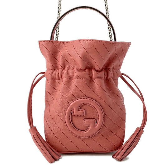Gucci Interlocking G, Pink, Leather, shoulder