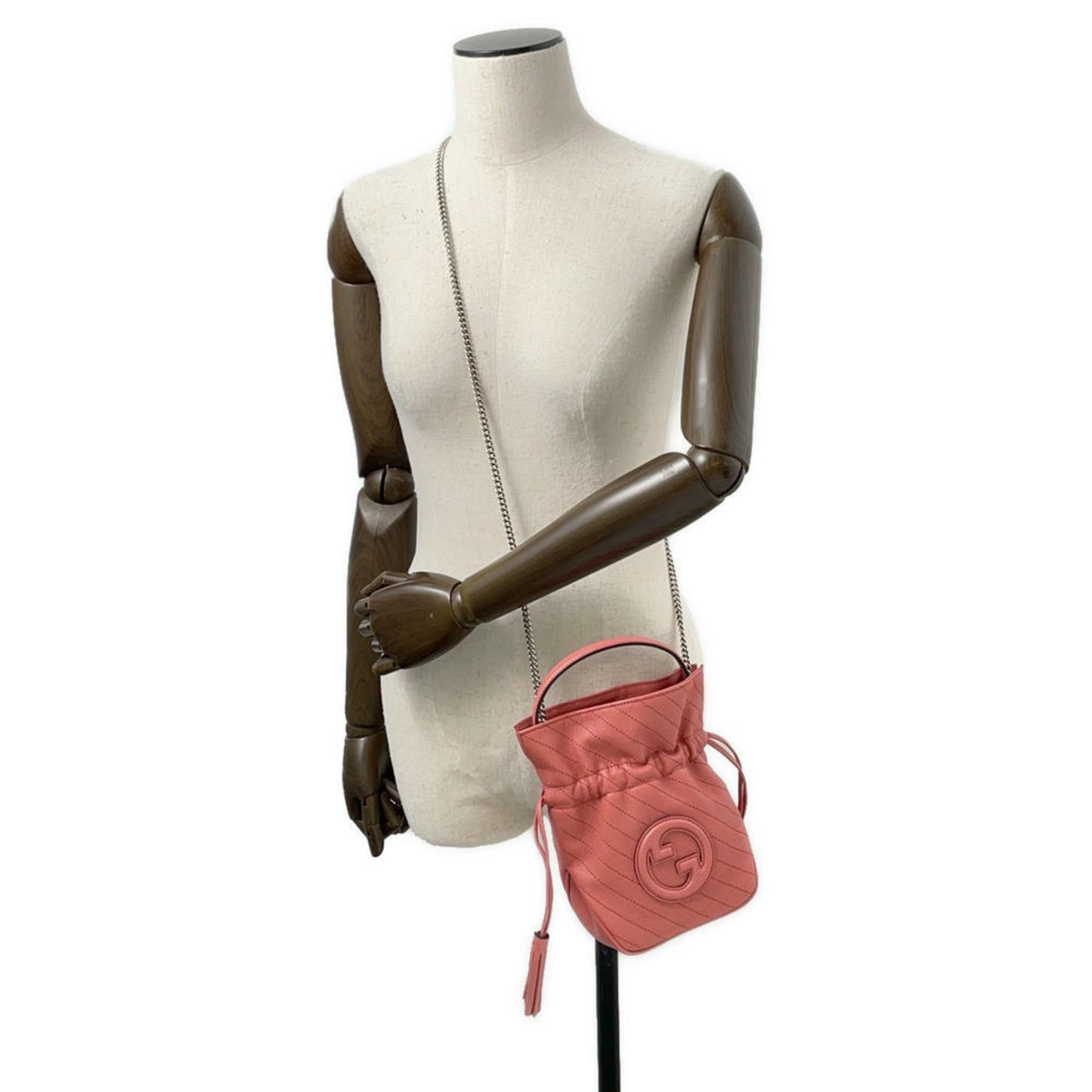 Gucci Interlocking G, Pink, Leather, shoulder