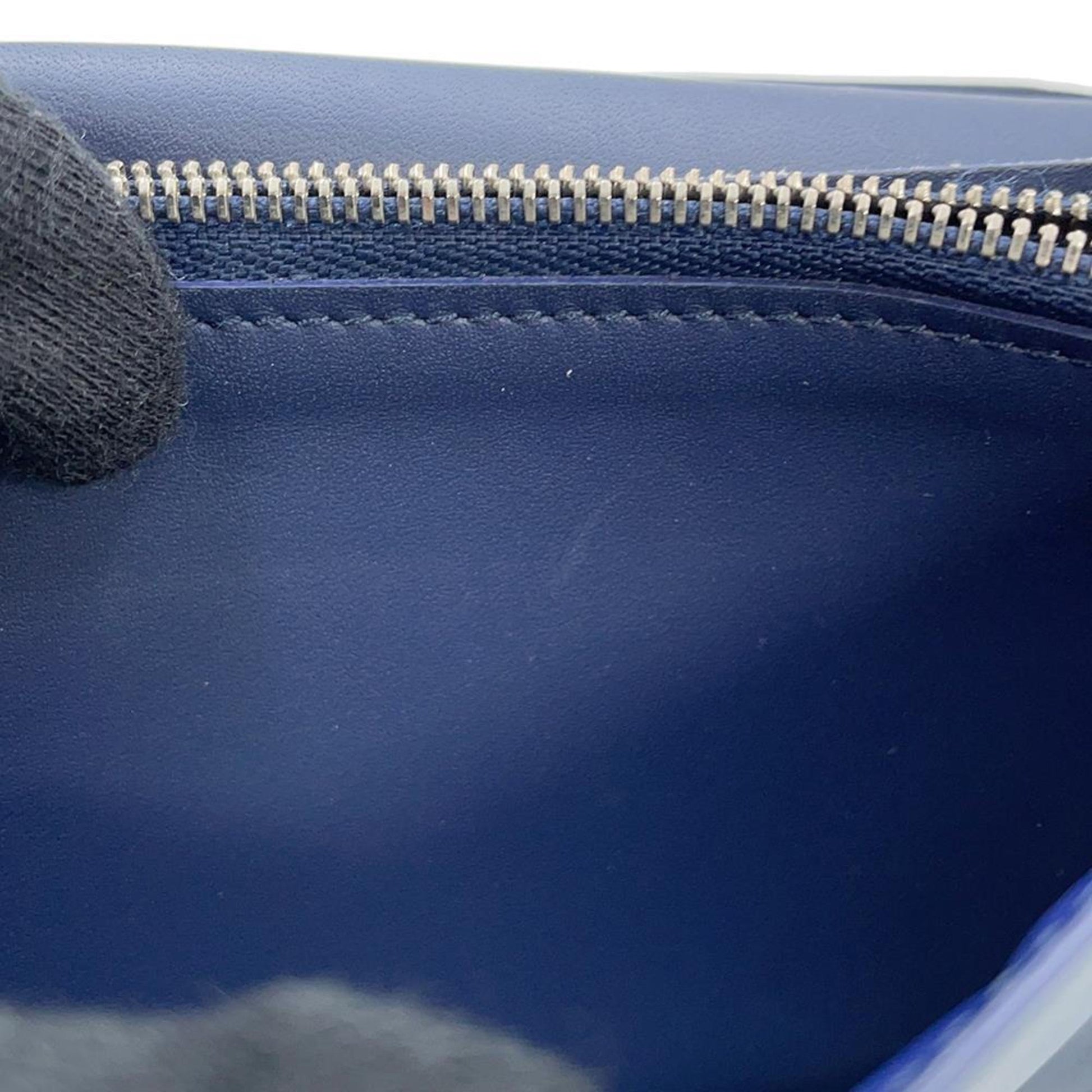 Louis Vuitton Brazza, Blue, Canvas, wallet