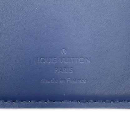 Louis Vuitton Brazza, Blue, Canvas, wallet