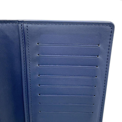 Louis Vuitton Brazza, Blue, Canvas, wallet