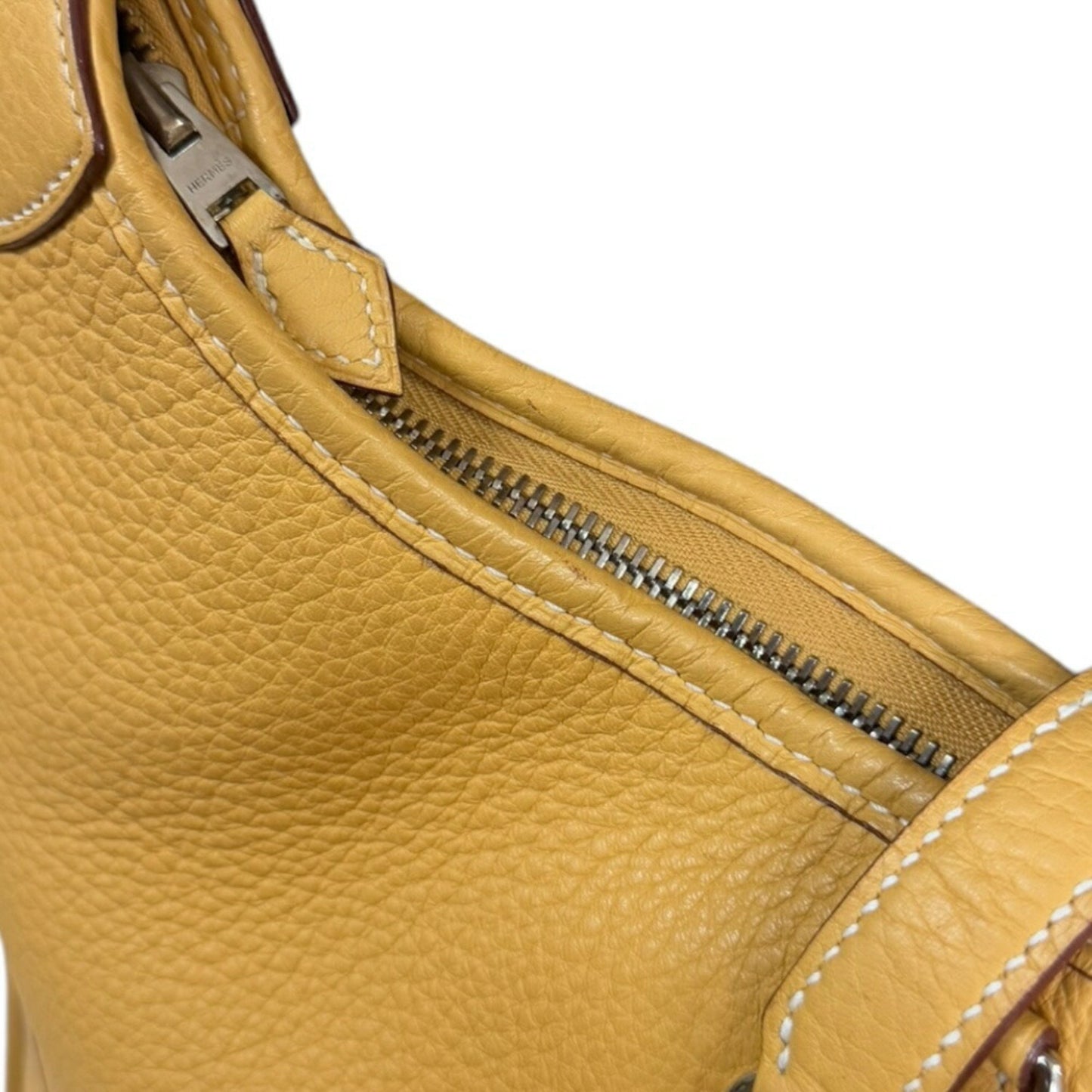 Hermès Trim, Yellow, Leather, shoulder