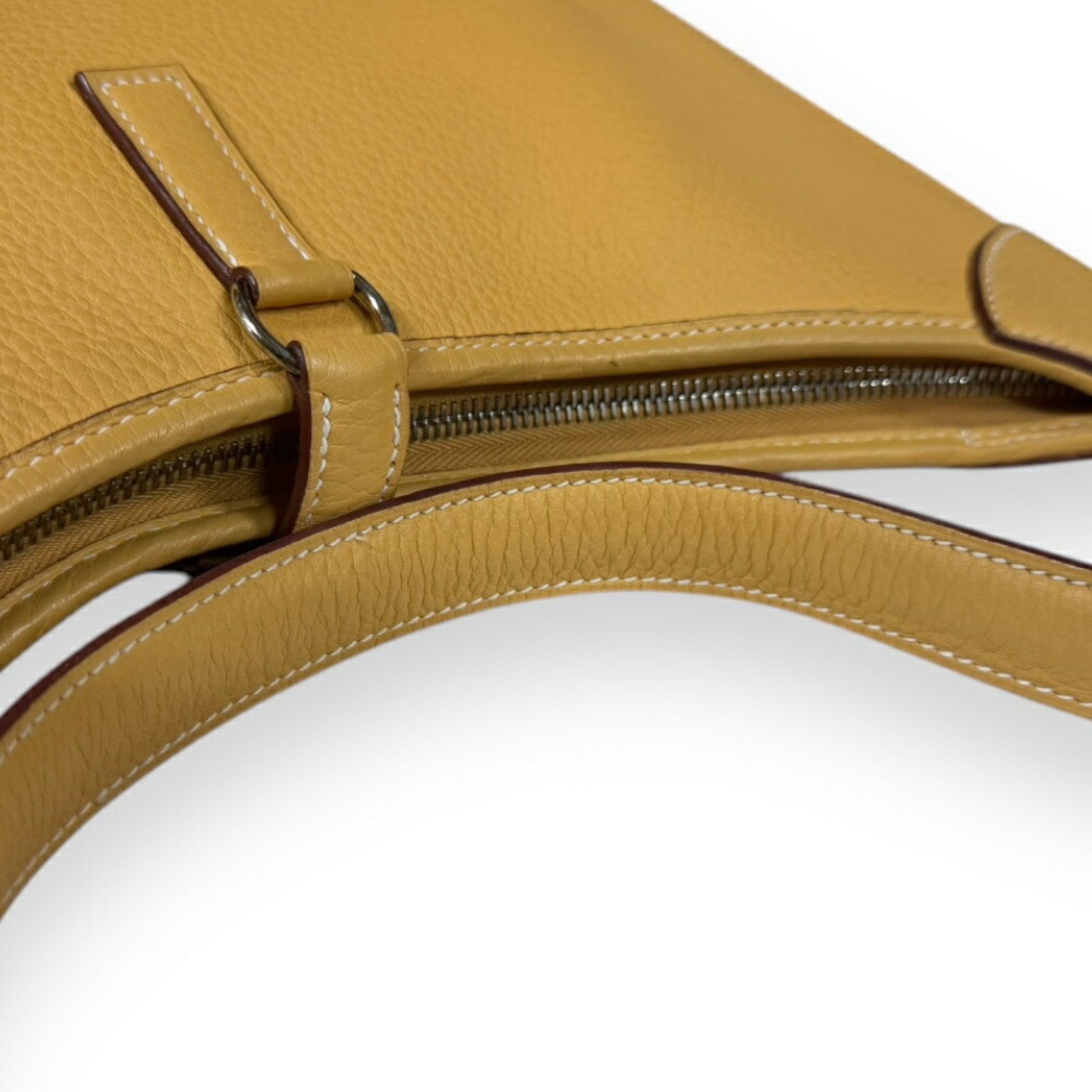 Hermès Trim, Yellow, Leather, shoulder