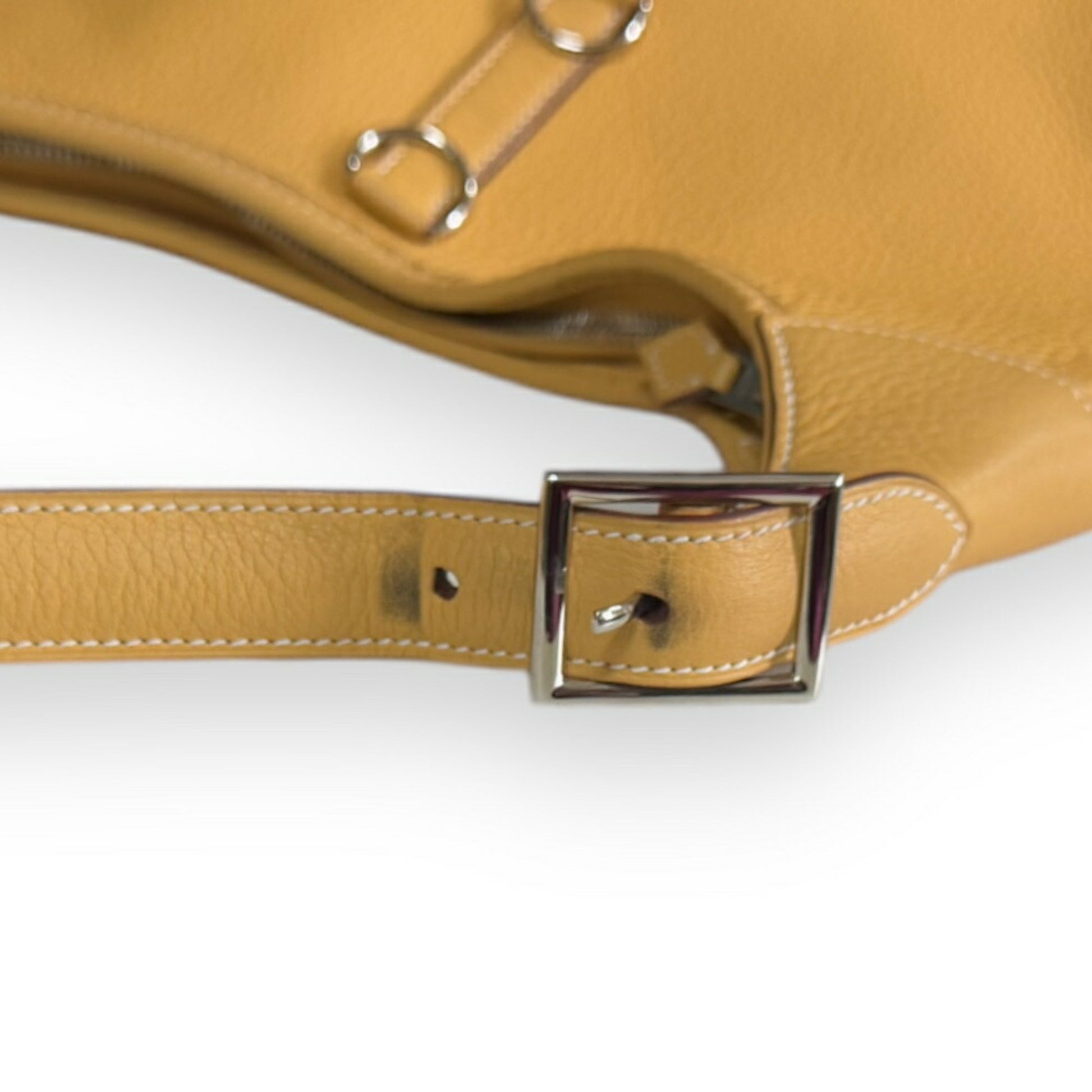 Hermès Trim, Yellow, Leather, shoulder