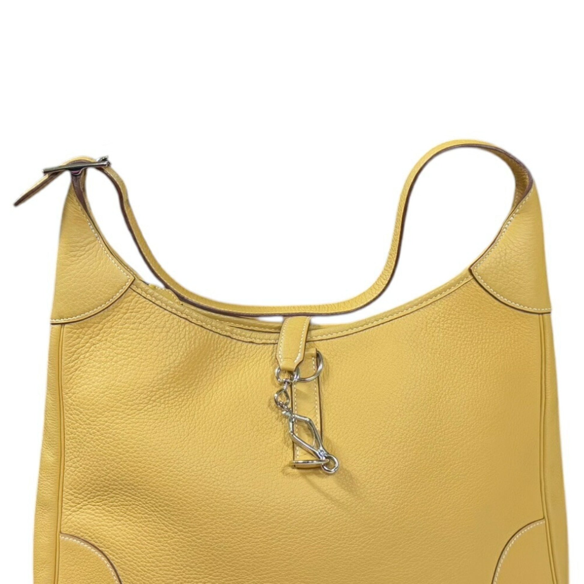 Hermès Trim, Yellow, Leather, shoulder