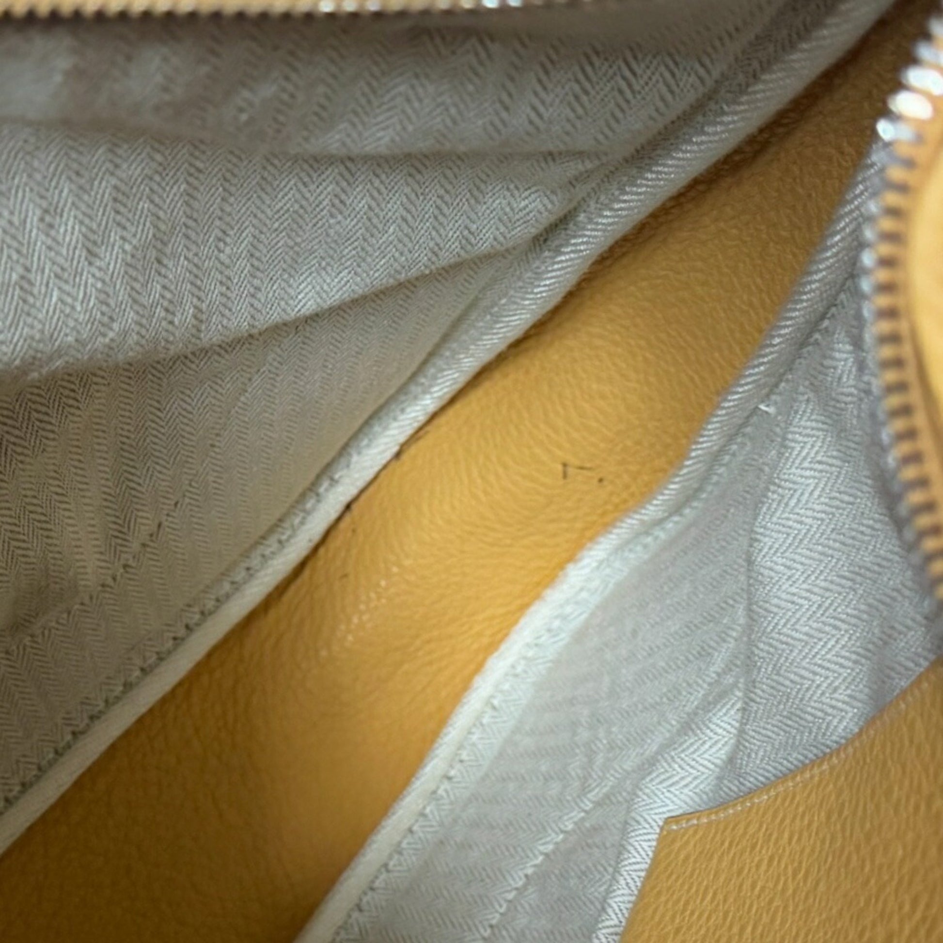 Hermès Trim, Yellow, Leather, shoulder