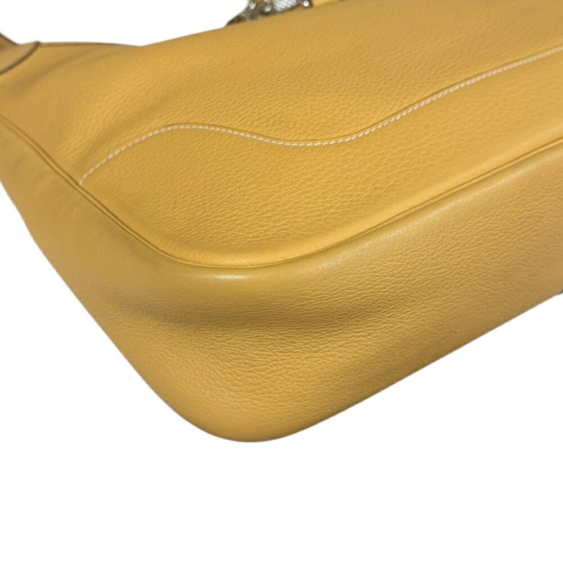 Hermès Trim, Yellow, Leather, shoulder
