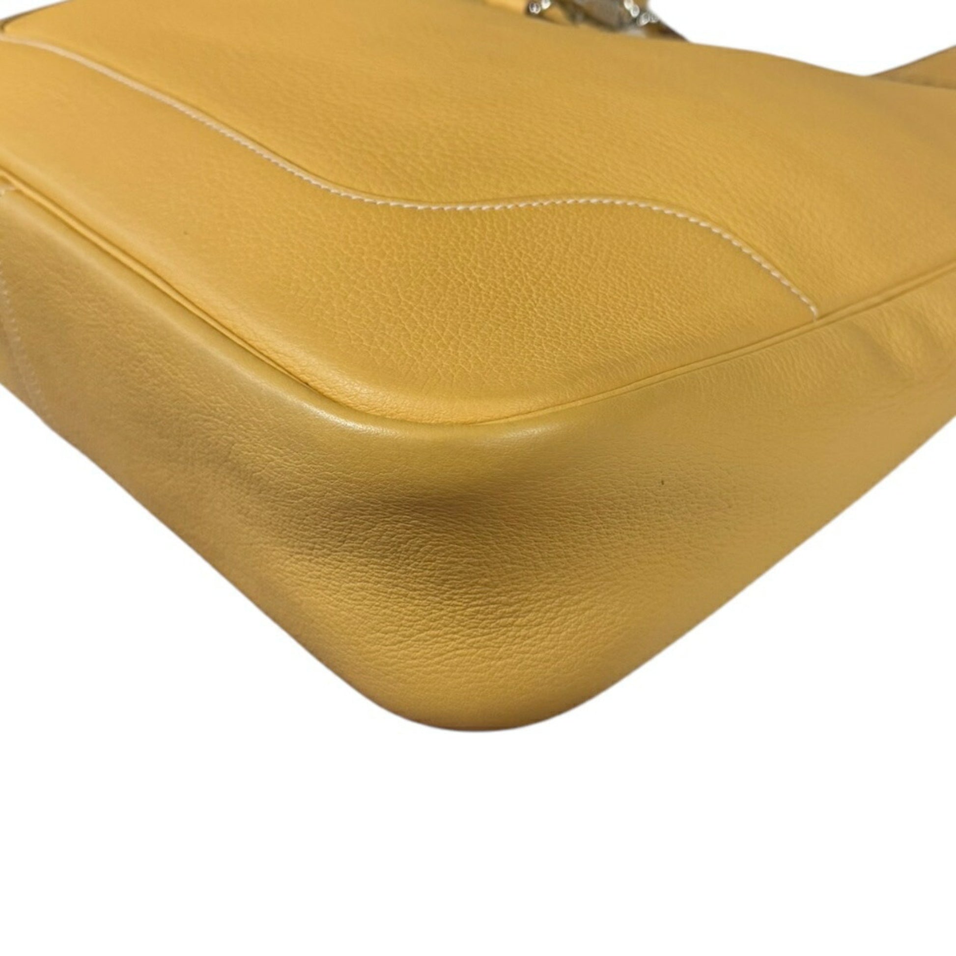 Hermès Trim, Yellow, Leather, shoulder