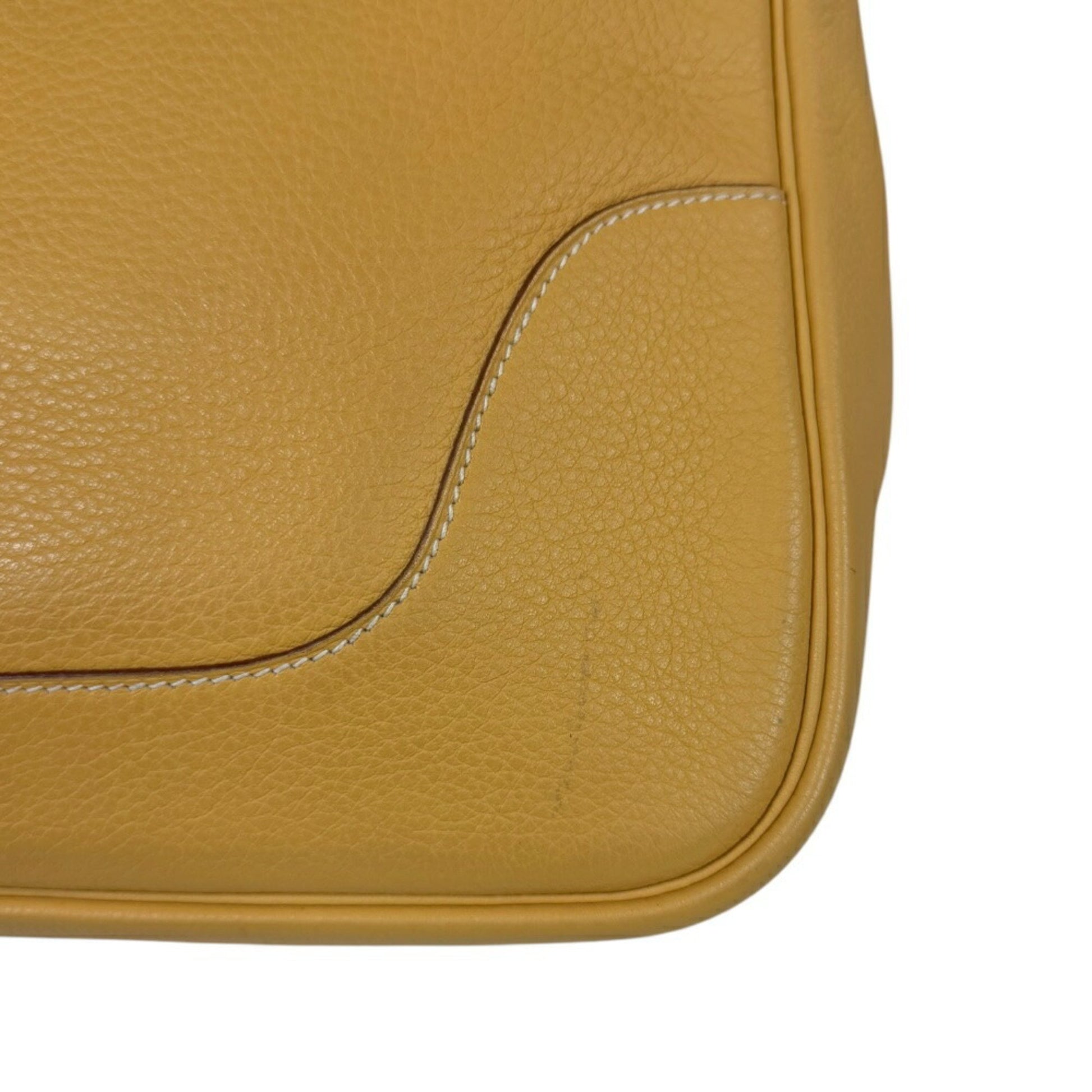 Hermès Trim, Yellow, Leather, shoulder