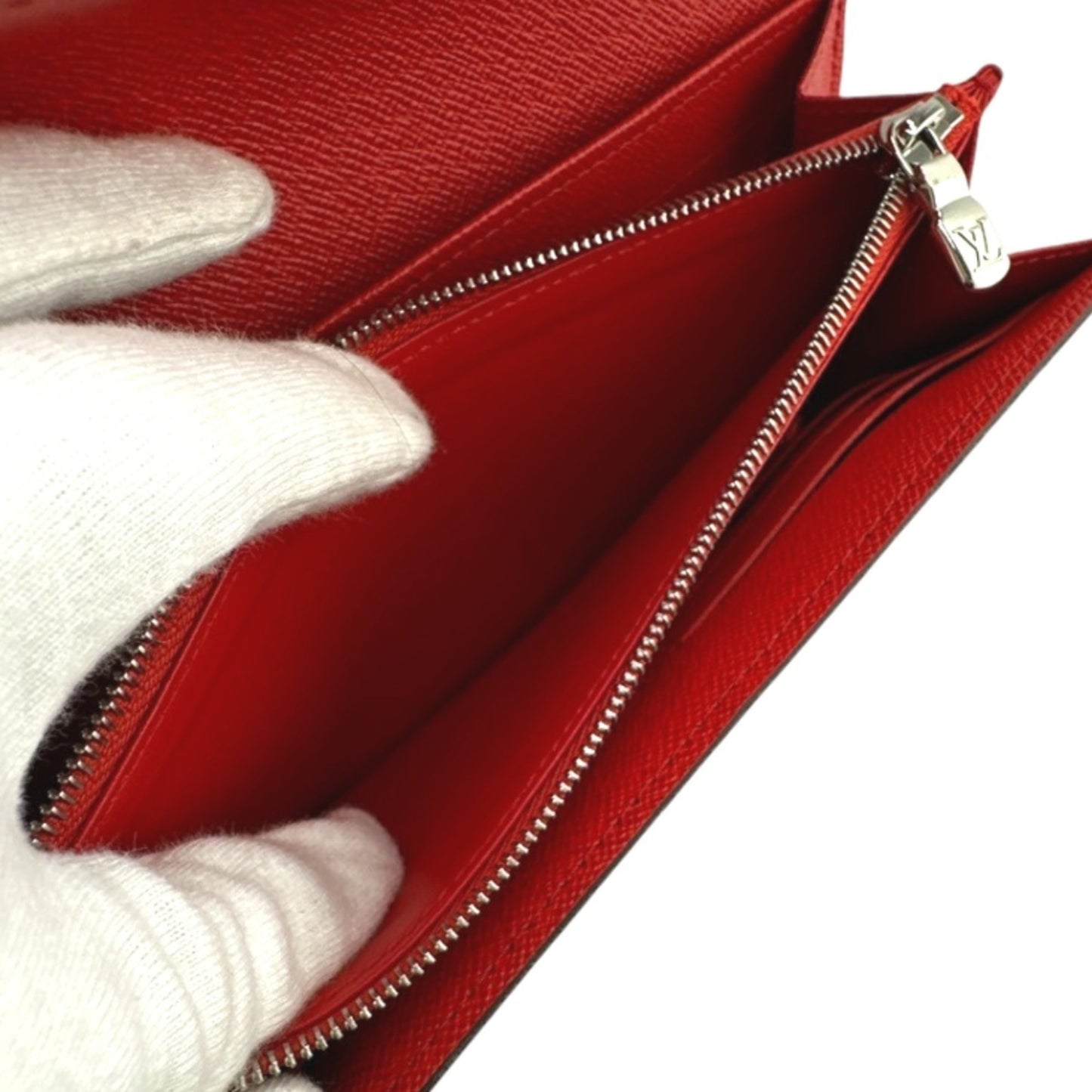 Louis Vuitton Sarah, Brown, Canvas, wallet