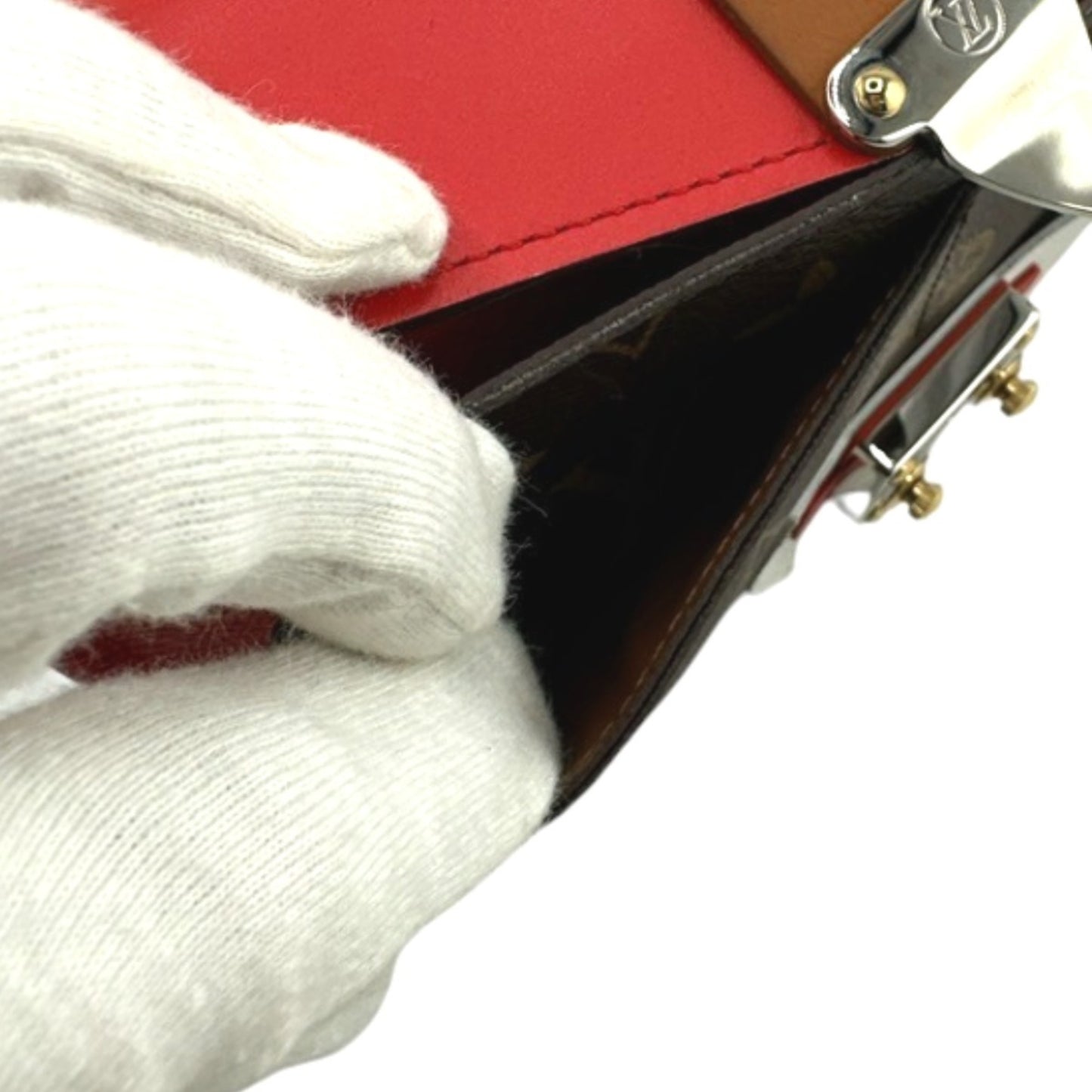 Louis Vuitton Sarah, Brown, Canvas, wallet