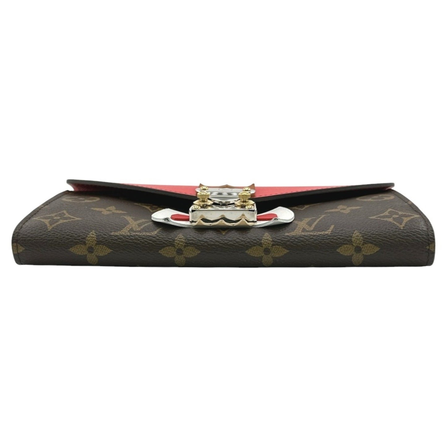 Louis Vuitton Sarah, Brown, Canvas, wallet