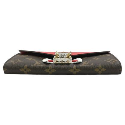 Louis Vuitton Sarah, Brown, Canvas, wallet