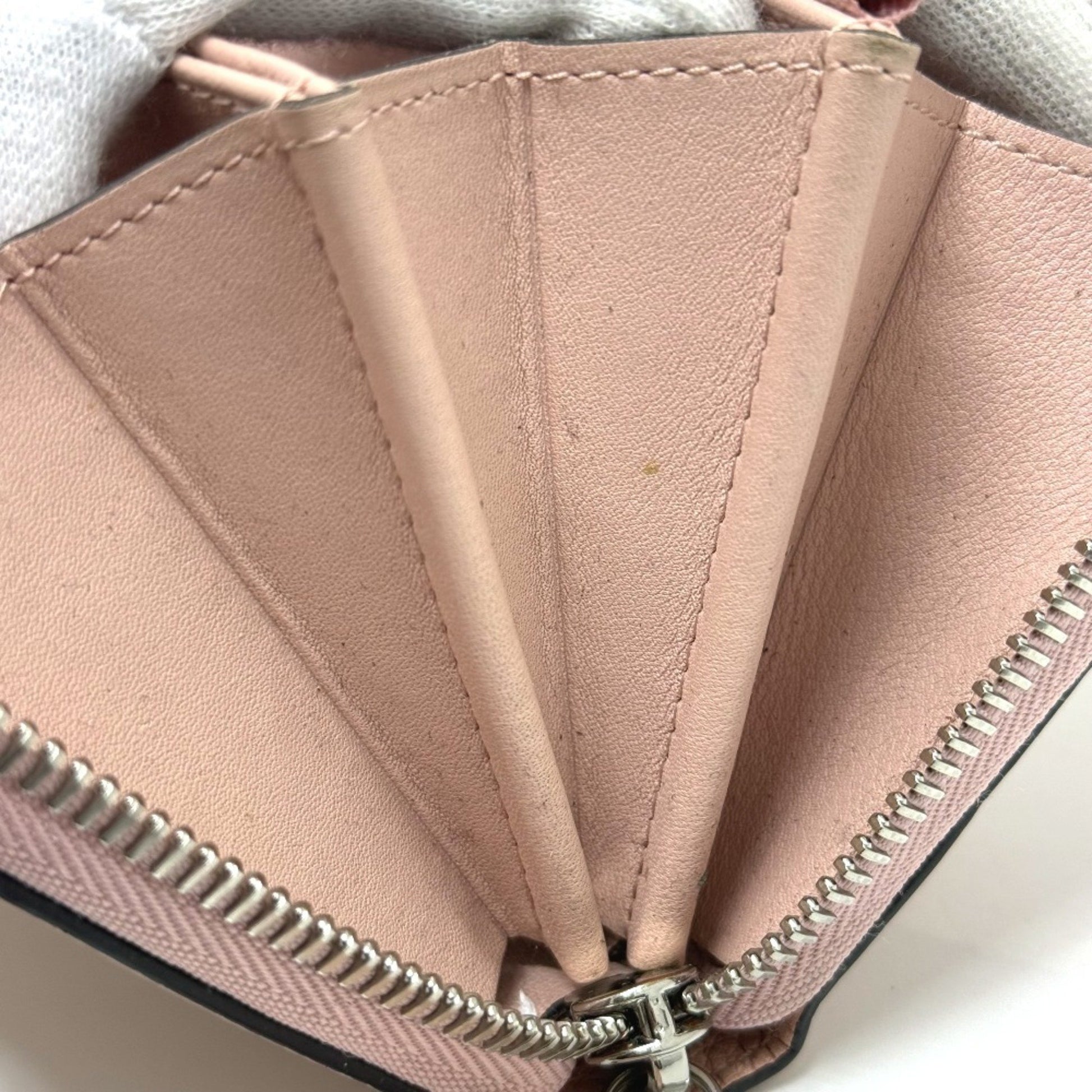 Louis Vuitton Portefeuille zippy, Pink, Leather, wallet