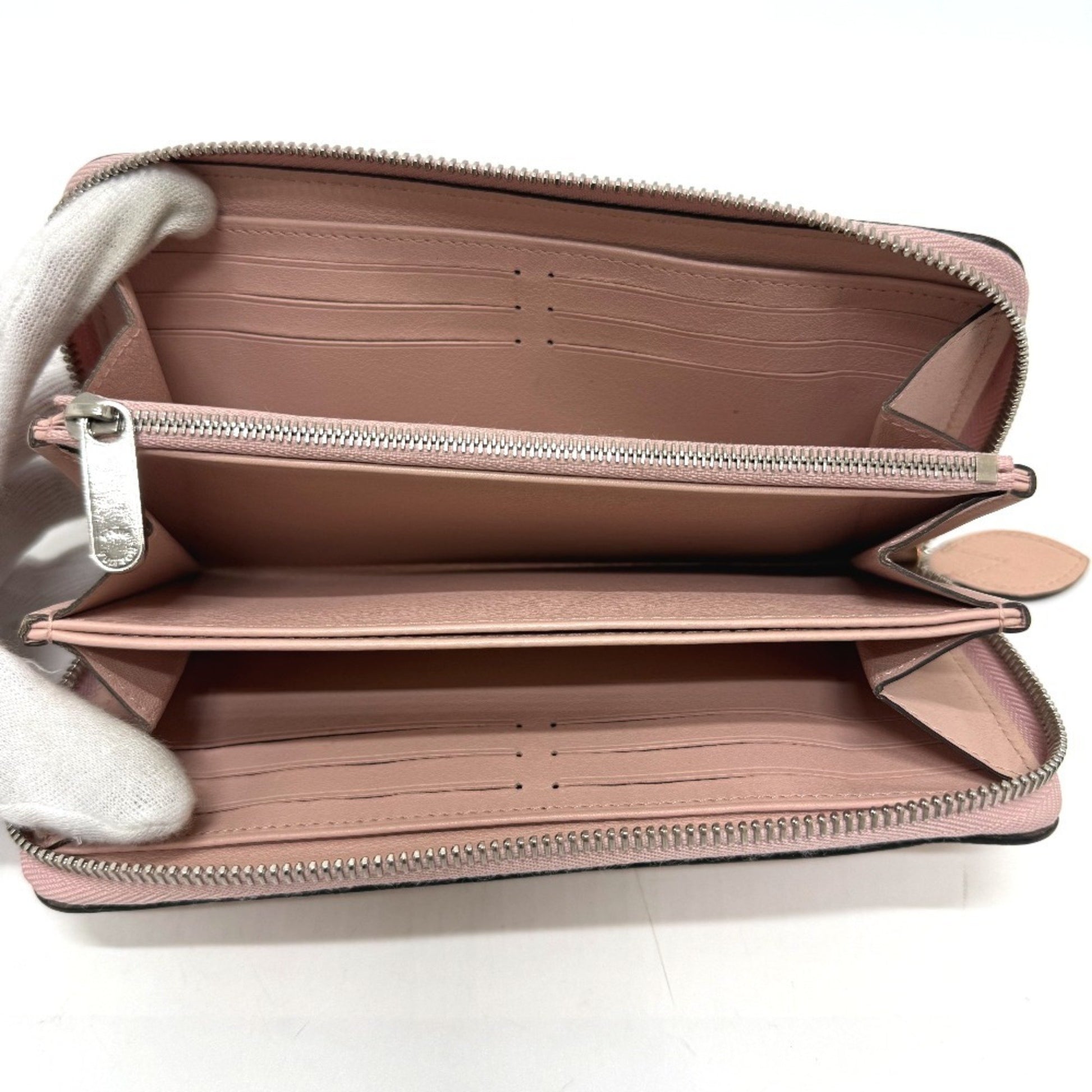 Louis Vuitton Portefeuille zippy, Pink, Leather, wallet