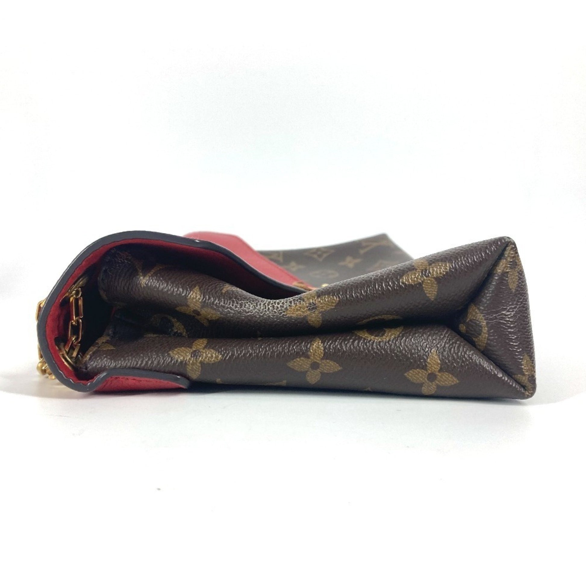 Louis Vuitton Pallas, Brown, Canvas, shoulder