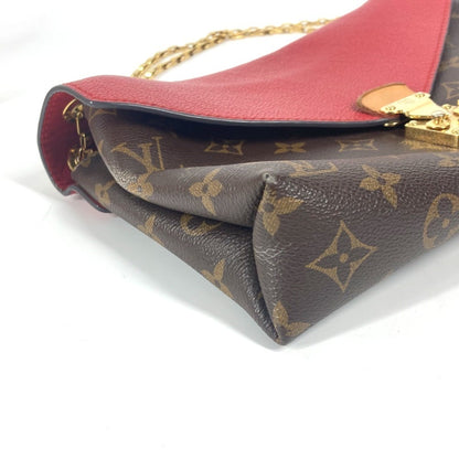 Louis Vuitton Pallas, Brown, Canvas, shoulder