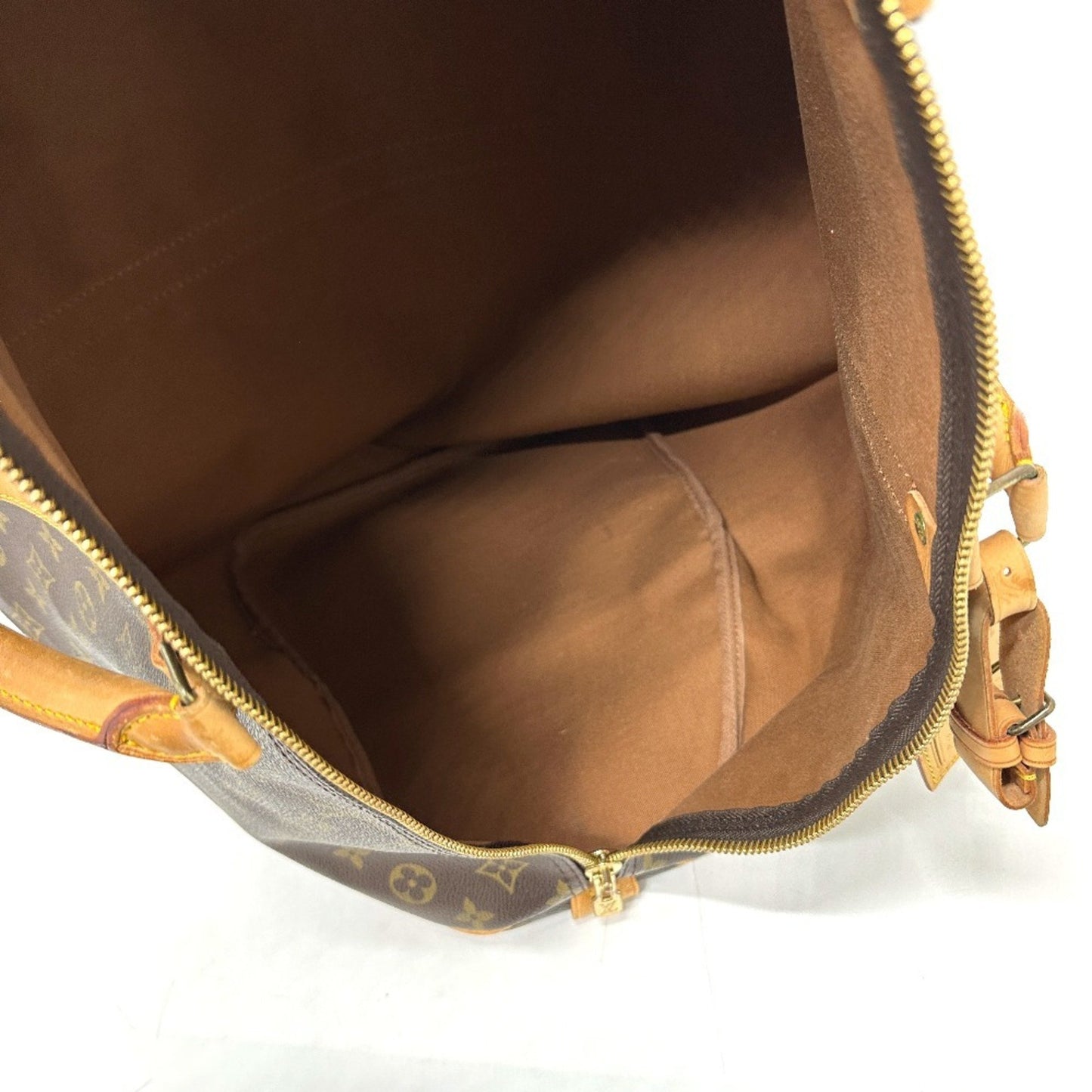 Louis Vuitton Keepall 60, Brown, Canvas, travel