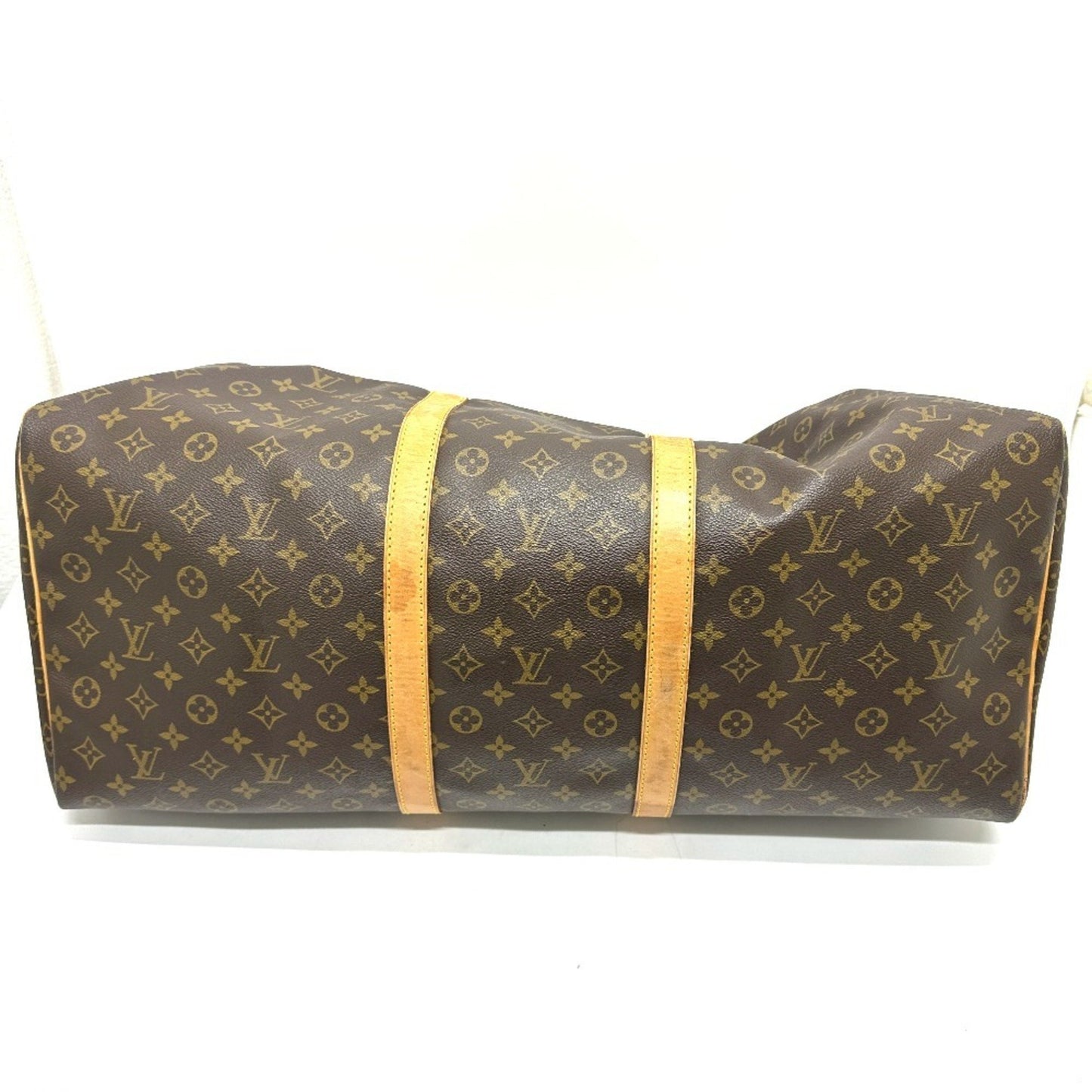 Louis Vuitton Keepall 60, Brown, Canvas, travel